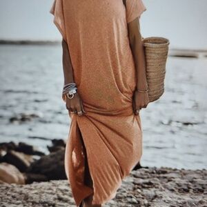 Olive Green Maxi Dress, Size M